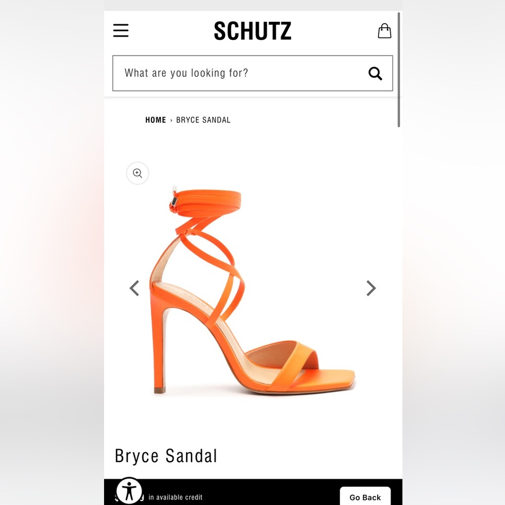 Schutz Bryce Heel Orange
